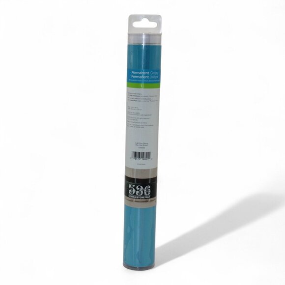 Cricut Premium Vinyl Permanent Glossy Roll Light Blue 12"x48" Smooth Application - Picture 2 of 6